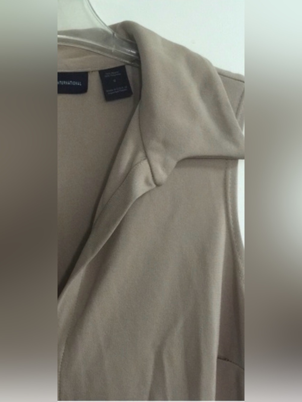 VTG Moda Classy Stretchy Sleeveless Button Front Dress 6 W/ Tie USA Made - Picture 2 of 3